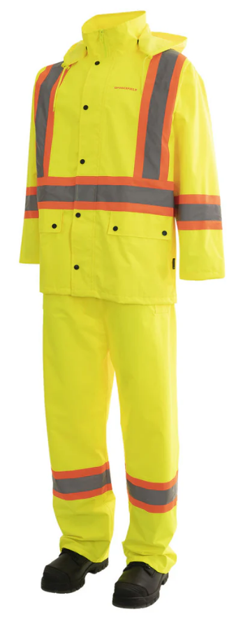 Forcefield Hi Vis 3 Piece Rain Suit 023-HVRSS