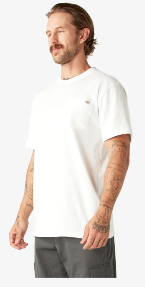 Dickies Heavyweight Short Sleeve Pocket T-Shirt - White (WH) #WS450