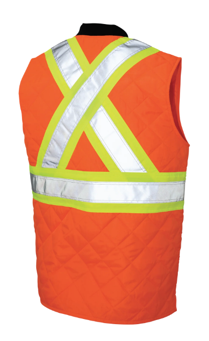 TOUGH DUCK QUILTED SAFETY FREEZER VEST - SV05