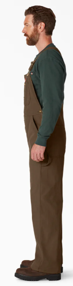 Dickies Classic Bib Overalls - Rinsed Timber Brown (RTB)