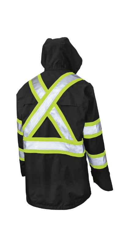 TOUGH DUCK PREMIUM RIPSTOP SAFETY RAIN JACKET - SJ35