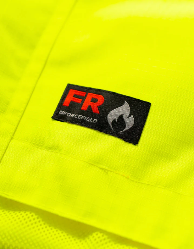 Forcefield Hi-Vis Lime Flame-Resistant (FR) Ripstop Light Weight Jacket 024-FR705-LW-LY