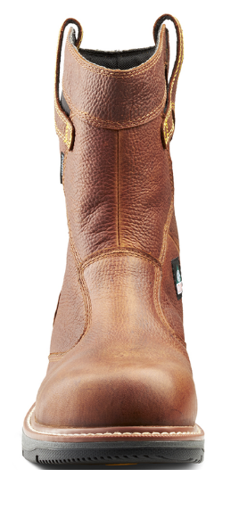 Men's Terra Patton Wellington Waterproof Aluminum Toe Pull-On Safety Work Boot - 4TCBBK/B4TCBBN
