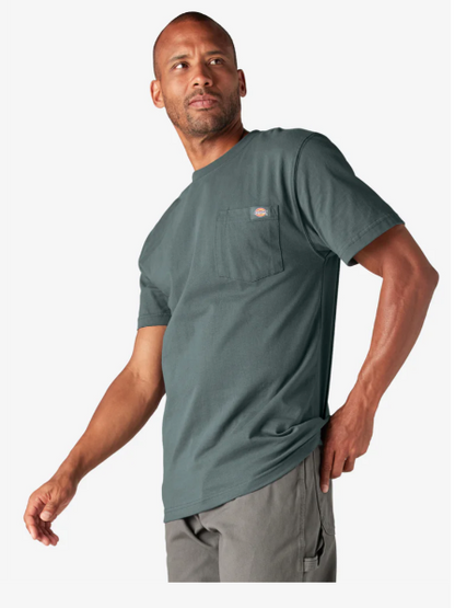 Dickies Heavyweight Short Sleeve Pocket T-Shirt - Lincoln Green (LN) #WS450