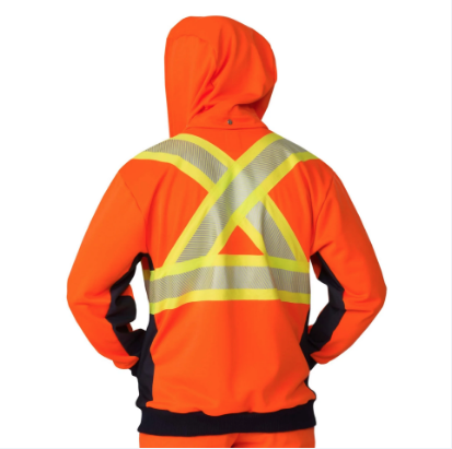 BIG BILL® High Visibility Zip-Front Hoodie with Reflective Material - RT37HVF7