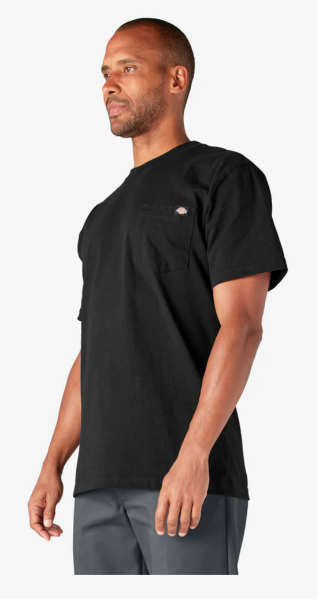 Dickies Heavyweight Short Sleeve Pocket T-Shirt - Black (BK) #WS450