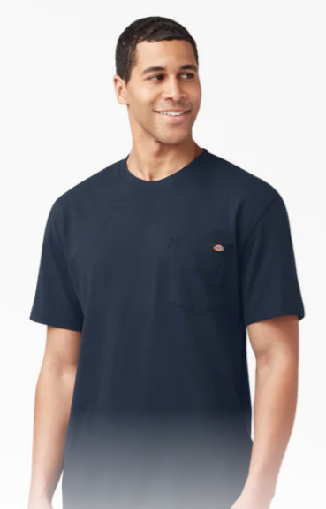 Dickies Heavyweight Short Sleeve Pocket T-Shirt - Dark Navy (DN) #WS450