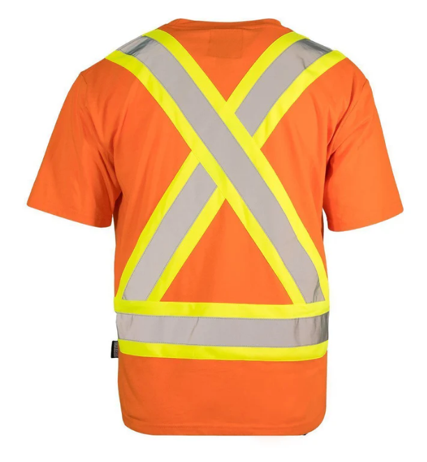 Forcefield Ultracool Poly/Cotton Crew Neck Short Sleeve Safety Tee Shirt with Chest Pocket 022-TCCBE