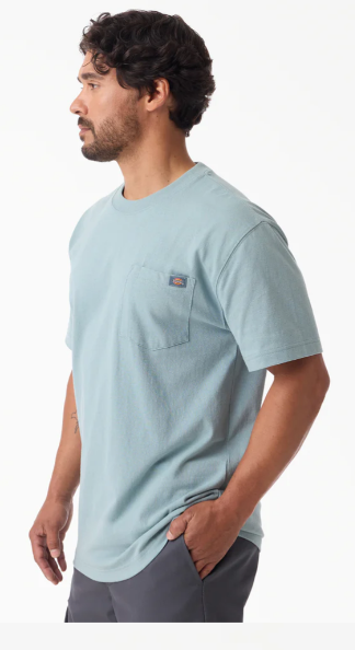 Dickies Heavyweight Short Sleeve Pocket T-Shirt - Stormy Sea (L37) #WS450