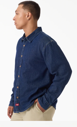 Dickies Lightweight Long Sleeve Denim Shirt