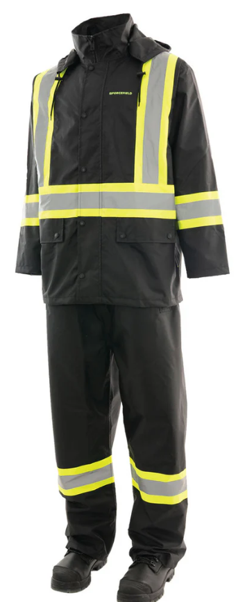 Forcefield Hi Vis 3 Piece Rain Suit 023-HVRSS