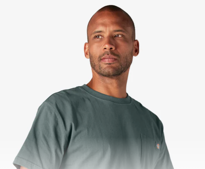 Dickies Heavyweight Short Sleeve Pocket T-Shirt - Lincoln Green (LN) #WS450