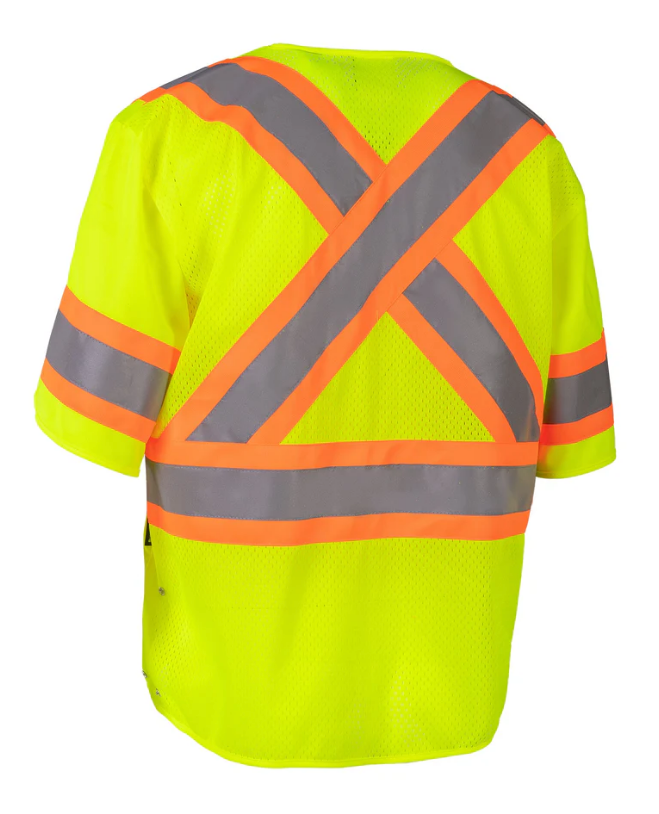 Forcefield Hybrid Traffic Vest Safety Shirt 022-TS288LY