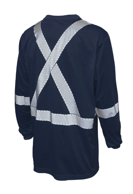 TOUGH DUCK POLYESTER JERSEY LONG-SLEEVE SAFETY T-SHIRT - ST22