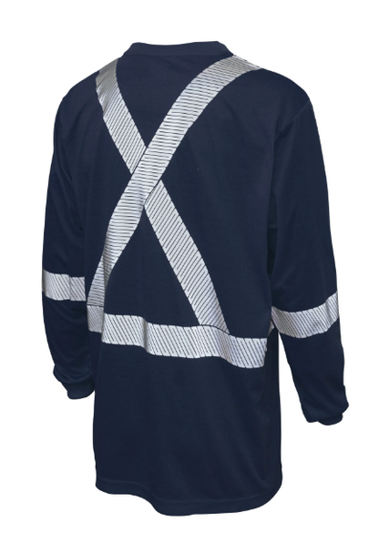 TOUGH DUCK POLYESTER JERSEY LONG-SLEEVE SAFETY T-SHIRT - ST22
