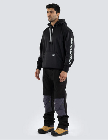 Forcefield Black Pullover Forcefield Logo Sleeve Graphic Hoodie 024-P835BKNTFF
