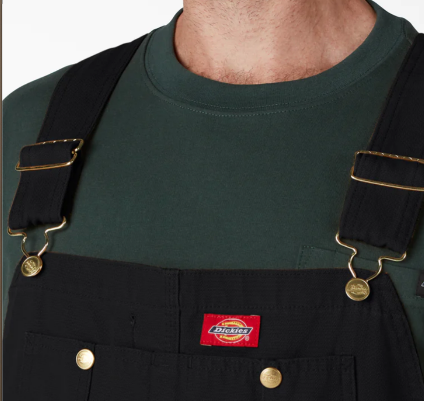 Dickies Classic Bib Overalls - Rinsed Black (RBK)