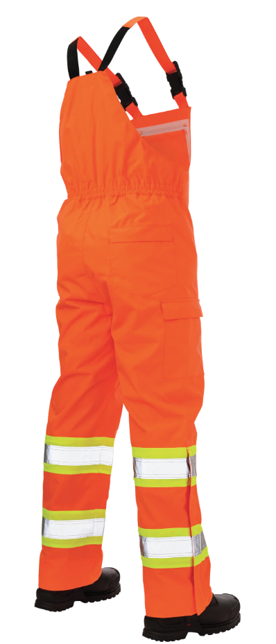 TOUGH DUCK RIPSTOP UNLINED SAFETY RAIN BIB OVERALL - SB04