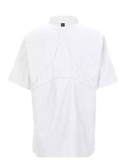RED KAP® CHEF DESIGNS® SHORT SLEEVE CHEF COAT WITH OILBLOK + MIMIX™. - 046X