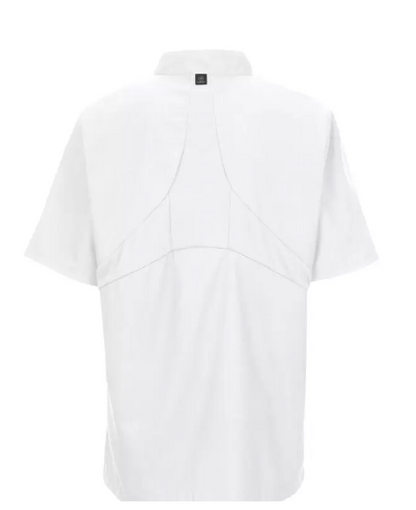 RED KAP® CHEF DESIGNS® SHORT SLEEVE CHEF COAT WITH OILBLOK + MIMIX™. - 046X