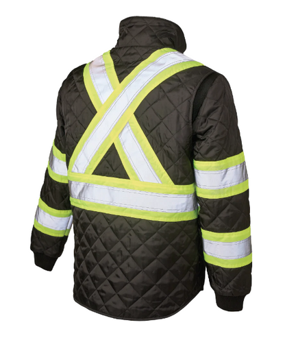 TOUGH DUCK QUILTED SAFETY TRUCKER JACKET - SJ48