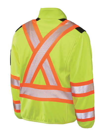 TOUGH DUCK ZIP FRONT FLEECE SAFETY JACKET - SJ49