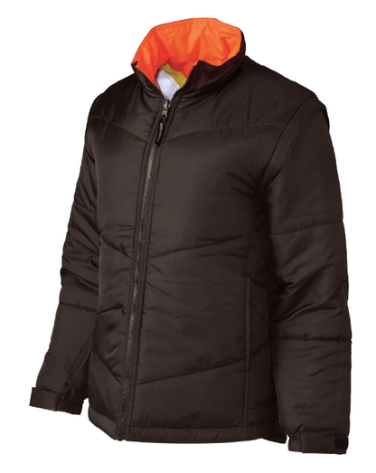 TOUGH DUCK WOMEN'S POLY OXFORD 5-IN-1 SAFETY JACKET - SJ46