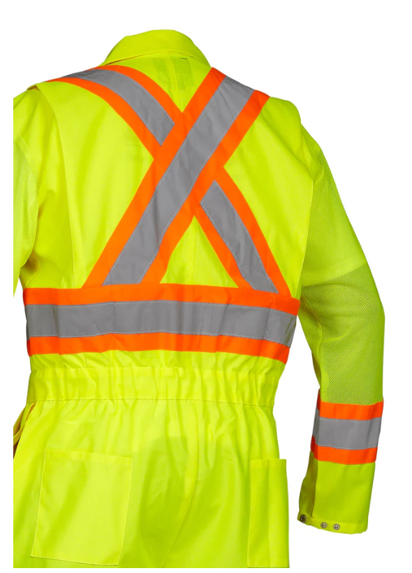 Forcefield Hi Vis Safety Flagger's Coverall, Unlined 024-771