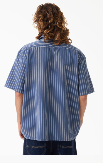 Dickies Worn In Striped Work Shirt