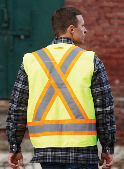 Forcefield Hi Vis Safety Surveyor's Vest 022-TVSURV168