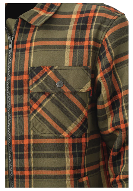 TOUGH DUCK SHERPA-BONDED FLANNEL JAC-SHIRT - WS15