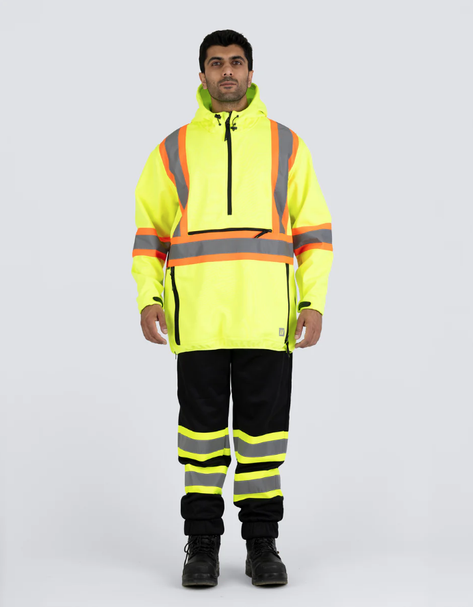 Forcefield Hi Vis Safety Anorak Pullover Softshell 023-EN178