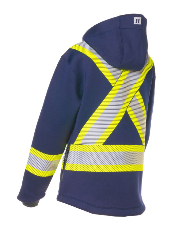 Forcefield Women's Safety Zip-Up Softshell Hoodie 024-WUQ844NV