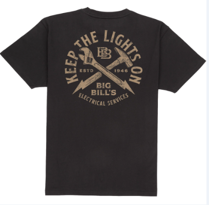 BIG BILL® Heavyweight Short-Sleeve Electrical Graphic T-shirt - ES180