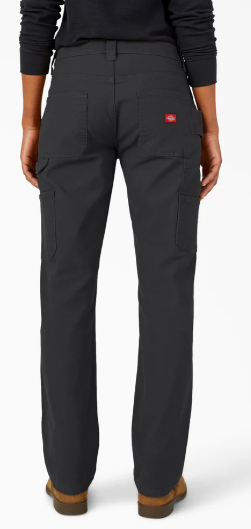 Dickies Women's FLEX Relaxed Straight Fit Duck Carpenter Pants