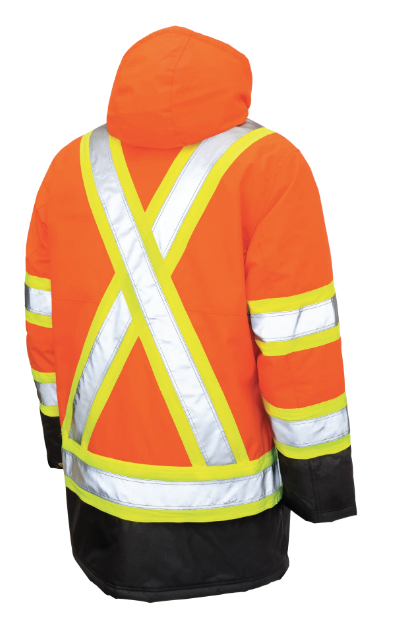 TOUGH DUCK POLY OXFORD LINED SAFETY PARKA - S176