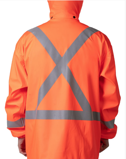 Forcefield Lightweight Fire Resistant (FR) Hi-Vis Safety Rain Jacket 023-80551-DH