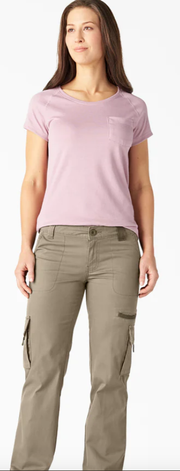 Dickies Women's Relaxed Fit Straight Leg Cargo Pants