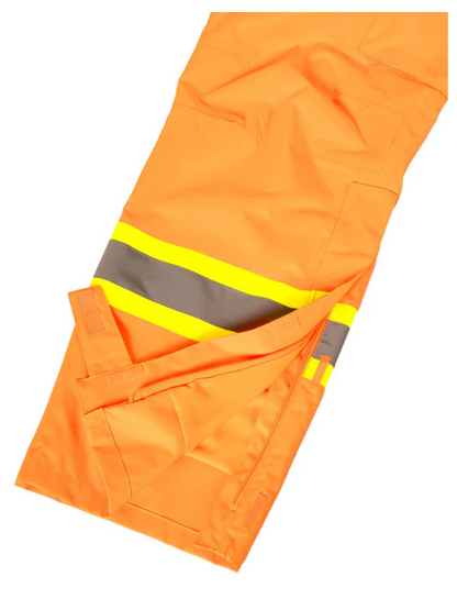 Forcefield Orange "Torngat" Premium Ripstop 2-In-1 Hi-Vis Safety Suspender Pants 024-EN235RAOR-TG