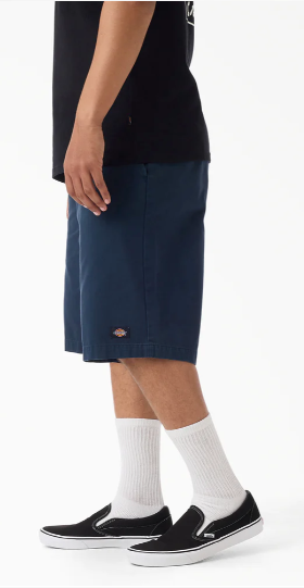 Dickies Worn In Loose Work Shorts, 13"