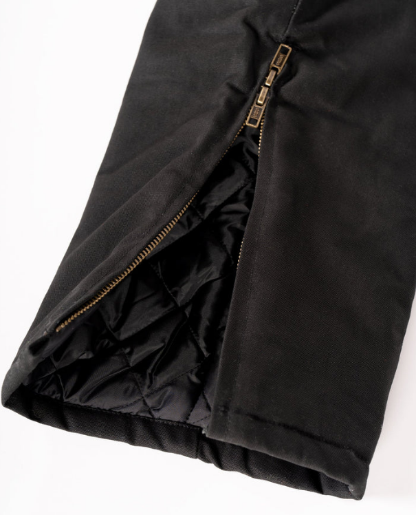 Forcefield Winter Lined Black Cotton Canvas Coverall 024-GA34