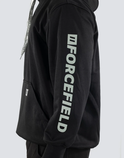 Forcefield Black Pullover Forcefield Logo Sleeve Graphic Hoodie 024-P835BKNTFF