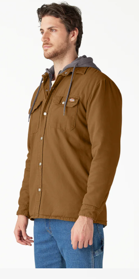 Dickies Water Repellent Duck Hooded Shirt Jacket