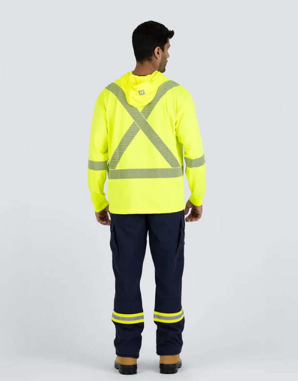 Forcefield Hooded Long Sleeve Ultrasoft Technical Tee 022-SPXCSA
