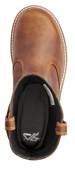 Men's Terra Patton Wellington Waterproof Aluminum Toe Pull-On Safety Work Boot - 4TCBBK/B4TCBBN