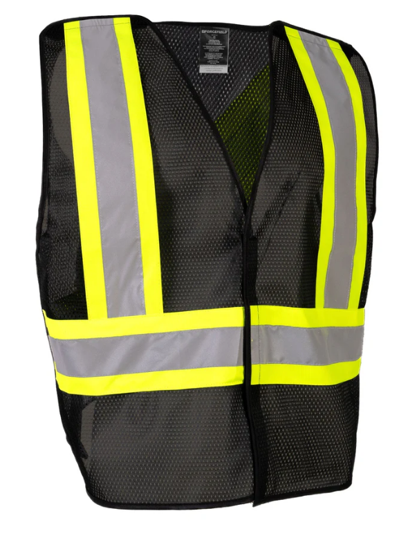 Forcefield Lightweight Polyester Mesh Safety Vest with 5-Point Tear-Away 022-TV7