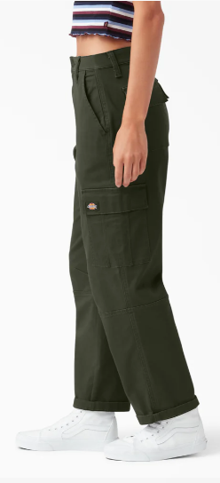 Dickies Women's Relaxed Fit Cropped Cargo Pants