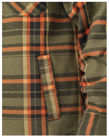 TOUGH DUCK SHERPA-BONDED FLANNEL JAC-SHIRT - WS15