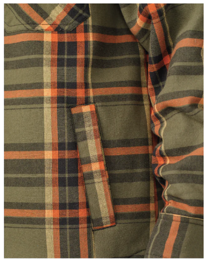 TOUGH DUCK SHERPA-BONDED FLANNEL JAC-SHIRT - WS15