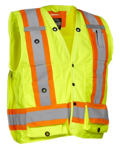 Forcefield Hi Vis Safety Surveyor's Vest 022-TVSURV168